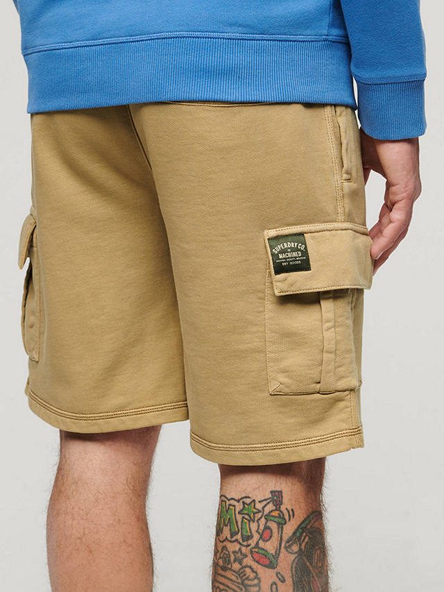 Superdry Contrast Stitch Cargo Shorts, Washed Cappuccino