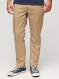 Superdry Slim Tapered Stretch Chinos, Shaker Beige