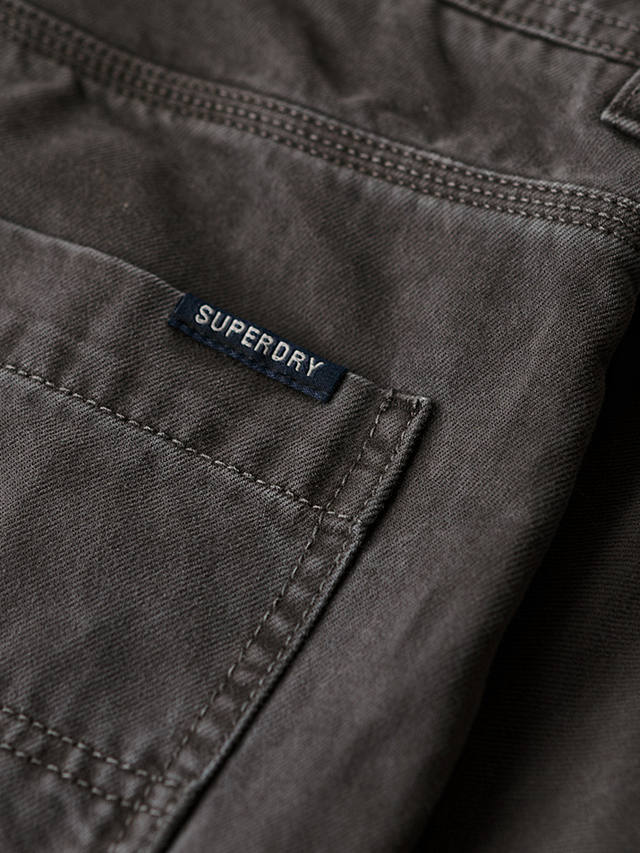 Superdry 5 Pocket Work Trousers, Blackboard