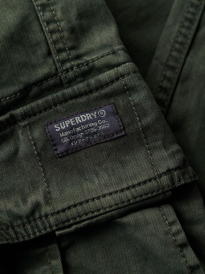 Superdry Core Cargo Pants, Surplus Olive Green at John Lewis & Partners