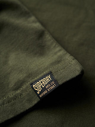 Superdry Classic Vintage Logo Heritage Vest, Olive Green