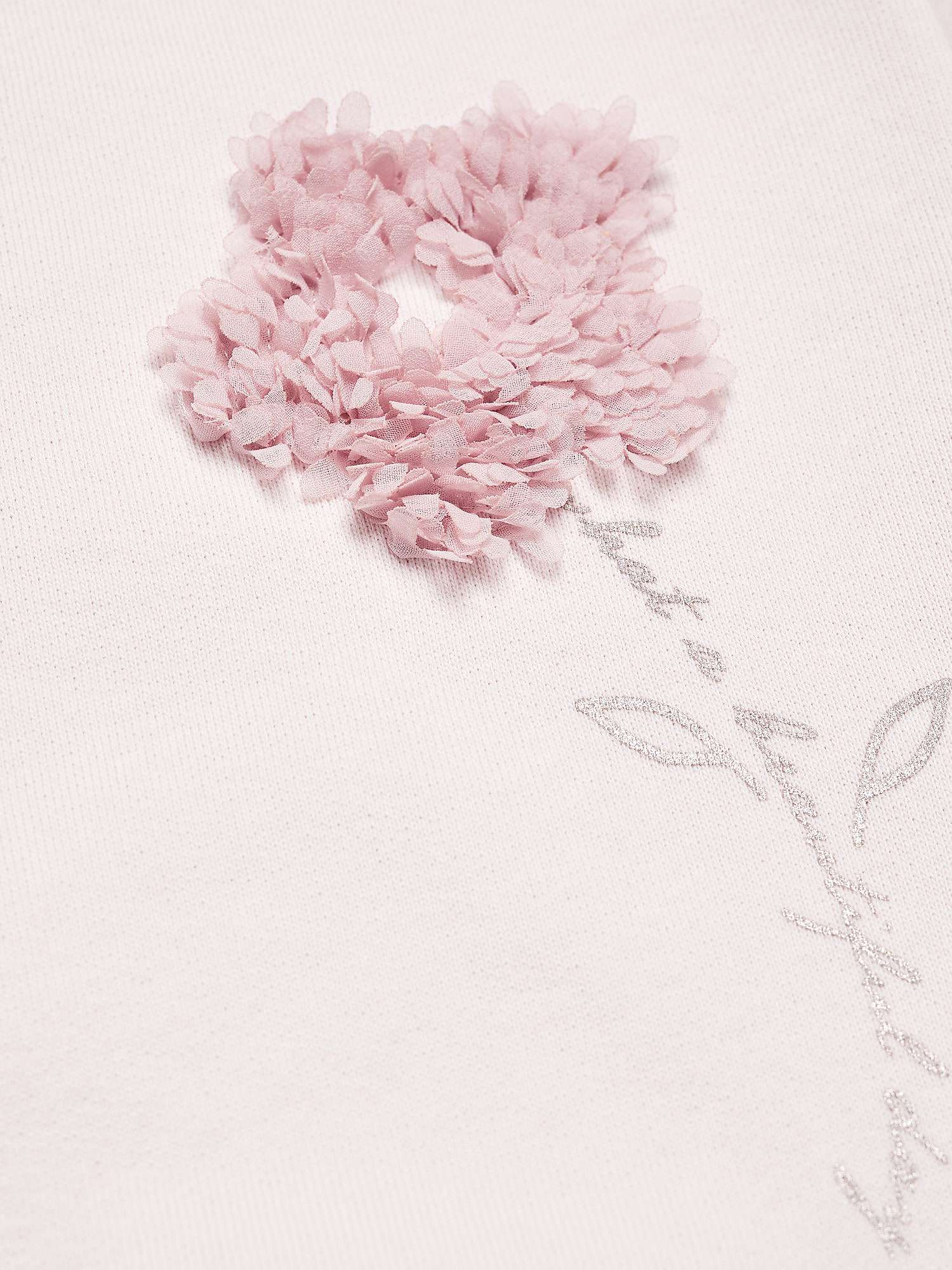 Buy Mango Baby Floral Texture Print Sweatshirt, Pastel Purple Online at johnlewis.com