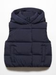 Mango Kids' Mariana Quilted Hooded Gilet