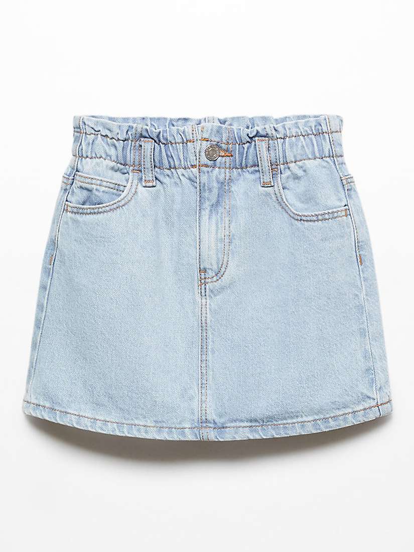 Buy Mango Kids' Cindy Paperbag Denim Mini Skirt Online at johnlewis.com