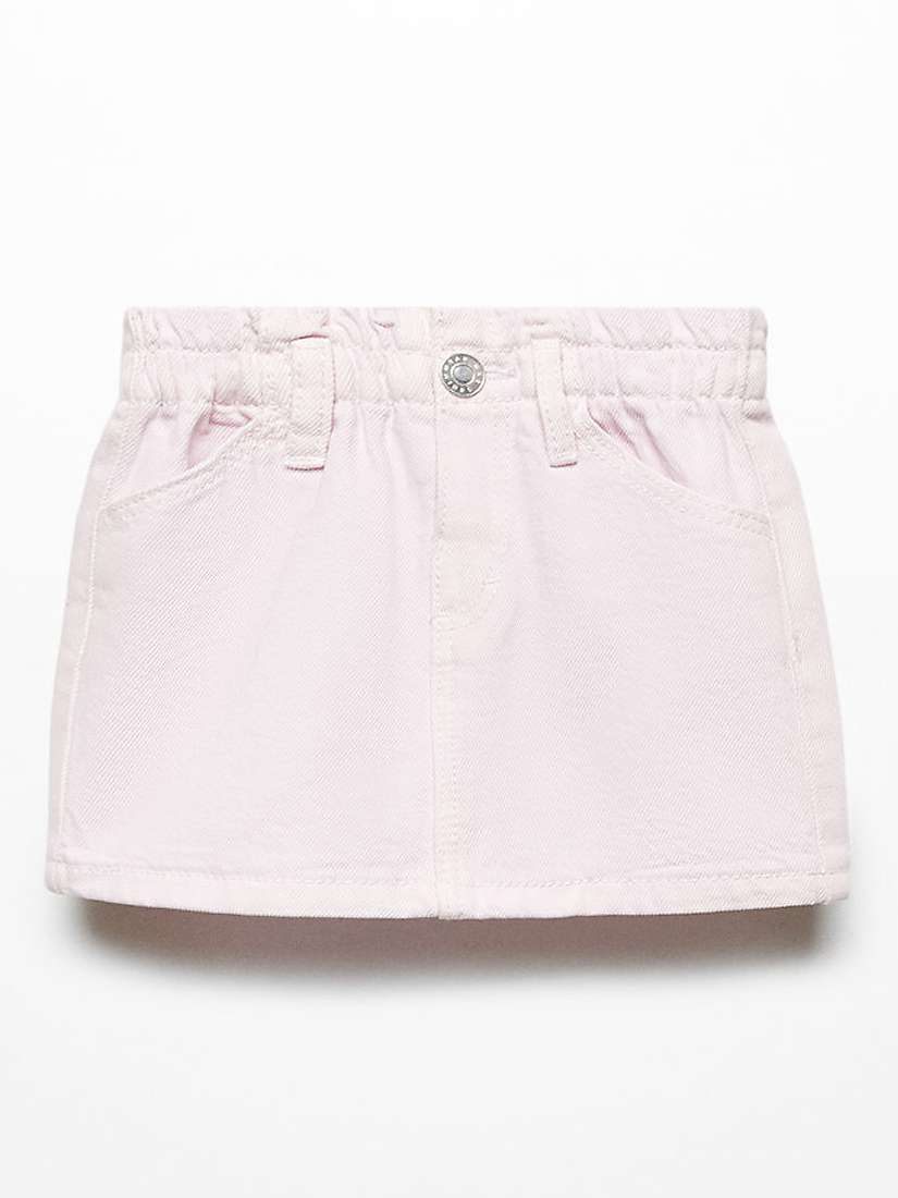 Buy Mango Baby Cindy Denim Mini Skirt, Pastel Purple Online at johnlewis.com