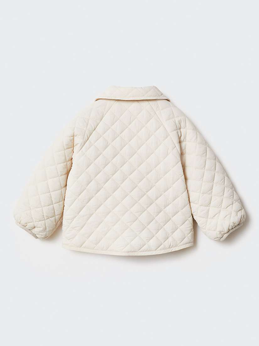 Buy Mango Baby Aladin Quilted Oversized Jacket, Light Beige Online at johnlewis.com