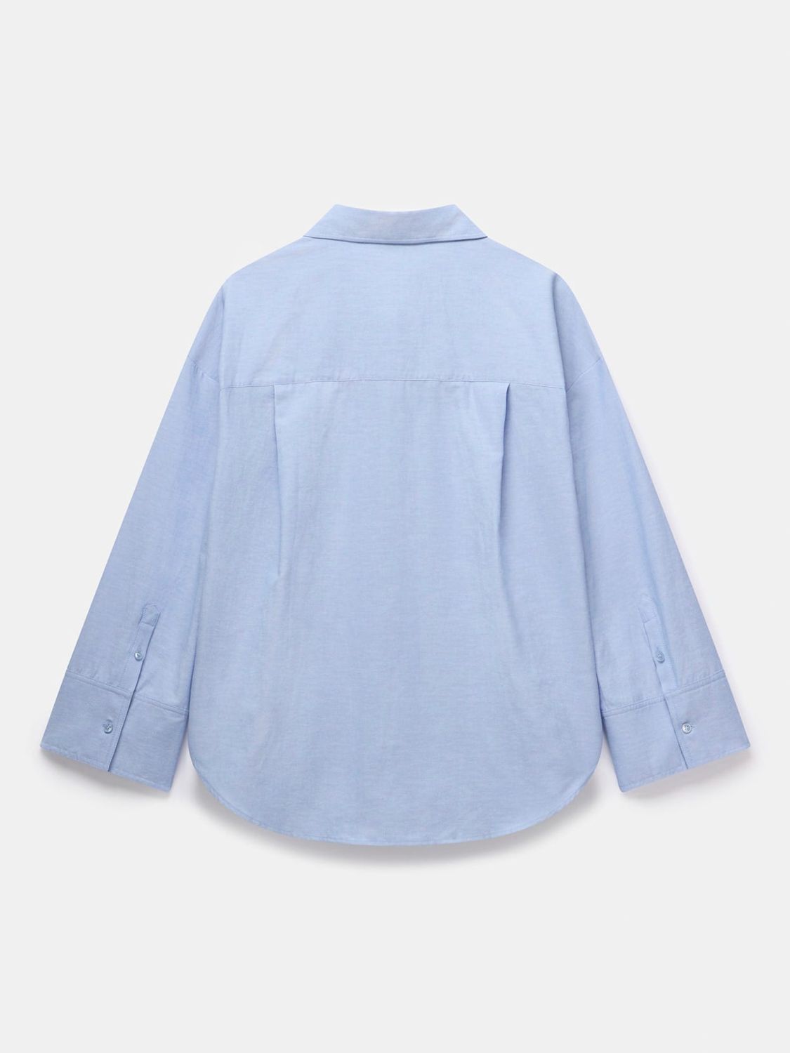 Mint Velvet Oversized Longline Shirt, Blue, M