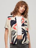 Superdry Beach Resort Shirt, Jungle Ecru