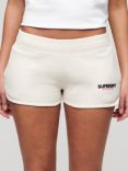 Superdry Sportswear Logo Racer Shorts, Rice White