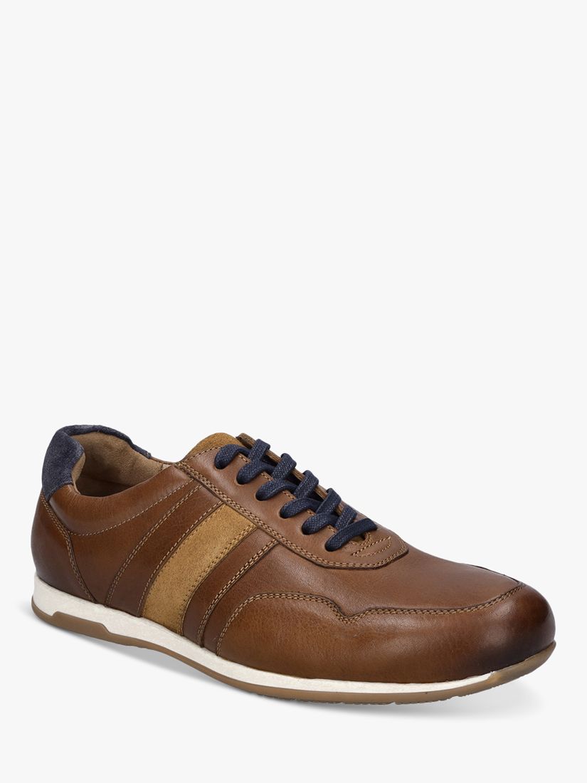 Buy Josef Seibel Colby 02 Leather Trainers, Cognac Online at johnlewis.com