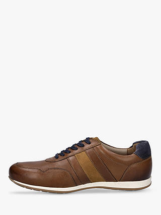 Josef Seibel Colby 02 Leather Trainers, Cognac