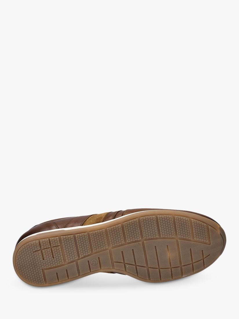 Buy Josef Seibel Colby 02 Leather Trainers, Cognac Online at johnlewis.com
