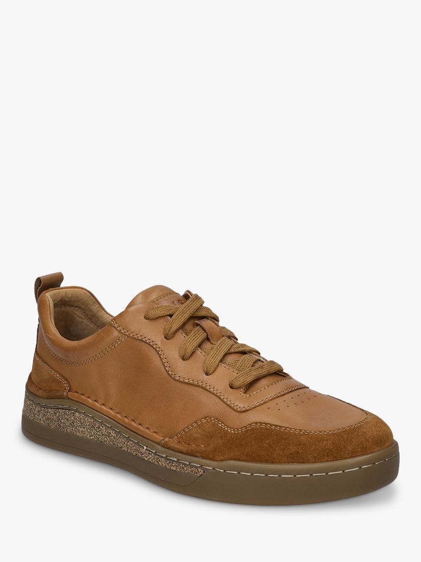 Josef Seibel Cleve 01 Lace Up Trainers, Camel, 7