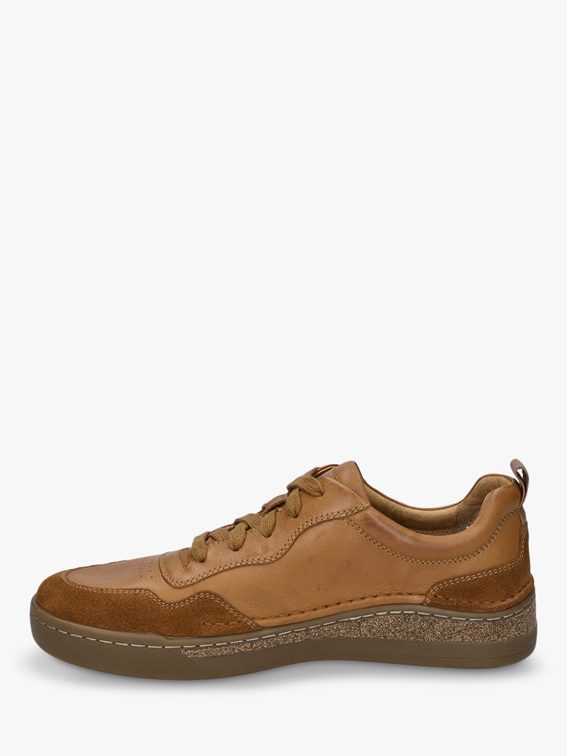 Josef Seibel Cleve 01 Lace Up Trainers, Camel, 7