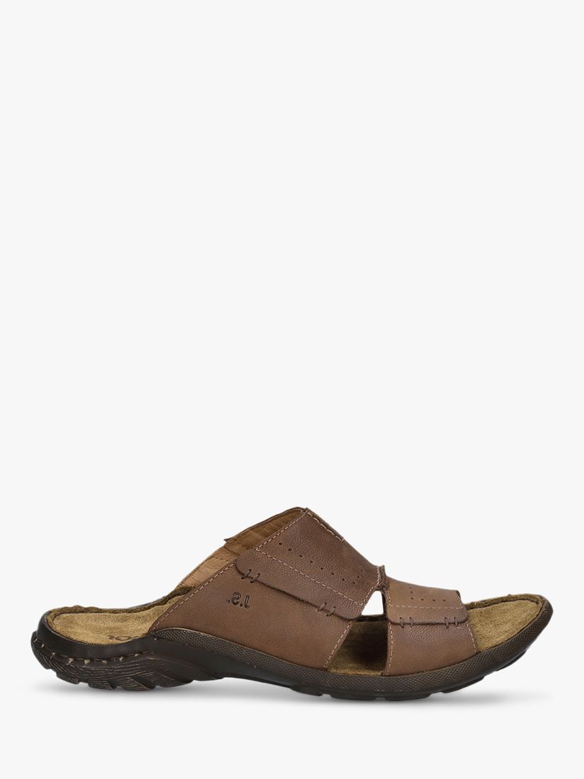 Josef Seibel Logan 21 Leather Sandals, Brown, 8