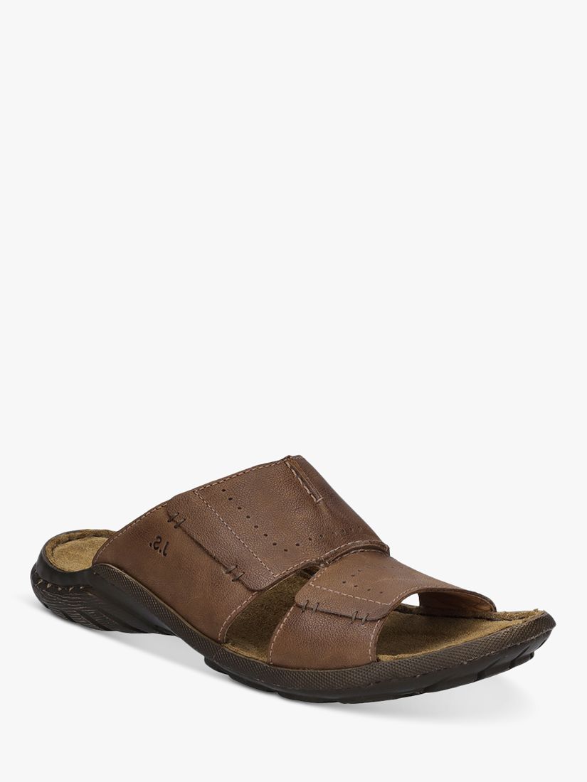 Josef Seibel Logan 21 Leather Sandals, Brown, 8