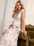 Tiffany Rose Francesca Floral Maxi Maternity Dress, White/Multi