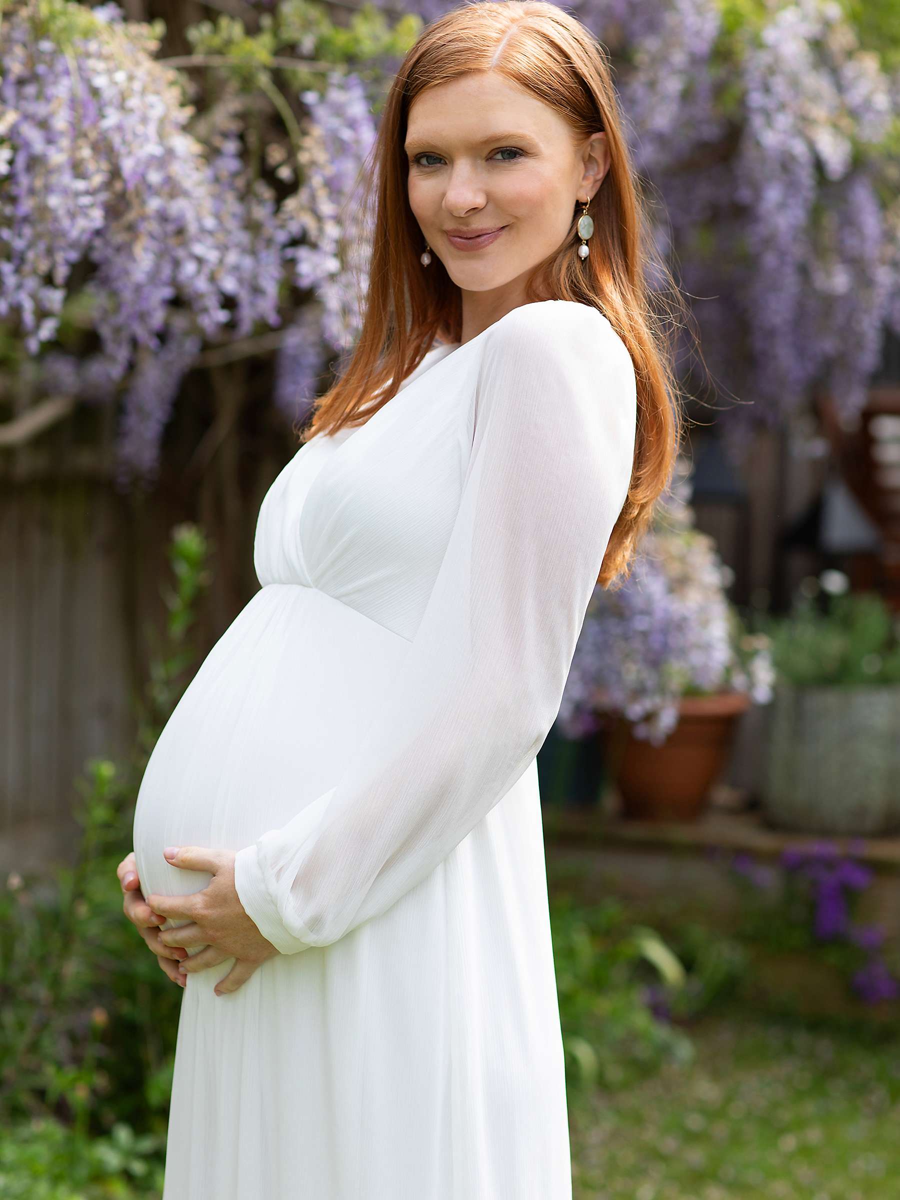 Buy Tiffany Rose Maternity Bella Maxi Dress, White Online at johnlewis.com