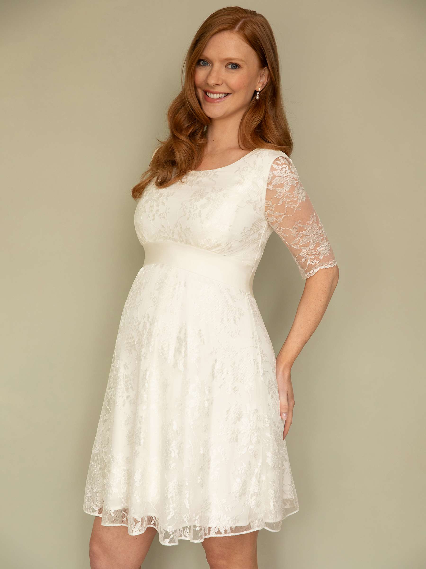 Buy Tiffany Rose Esther Lace Maternity & Nursing Wedding Dress, Ivory Online at johnlewis.com