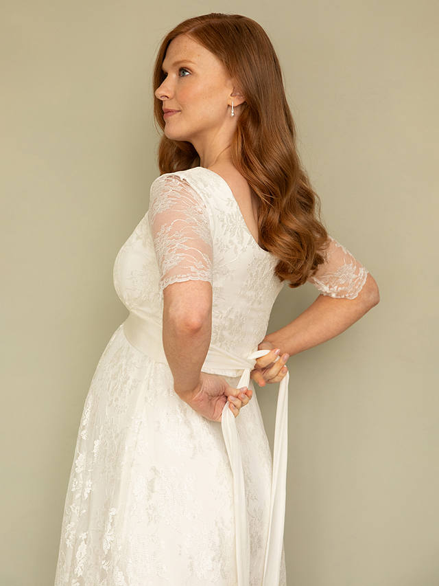 Tiffany Rose Esther Lace Maternity & Nursing Wedding Dress, Ivory