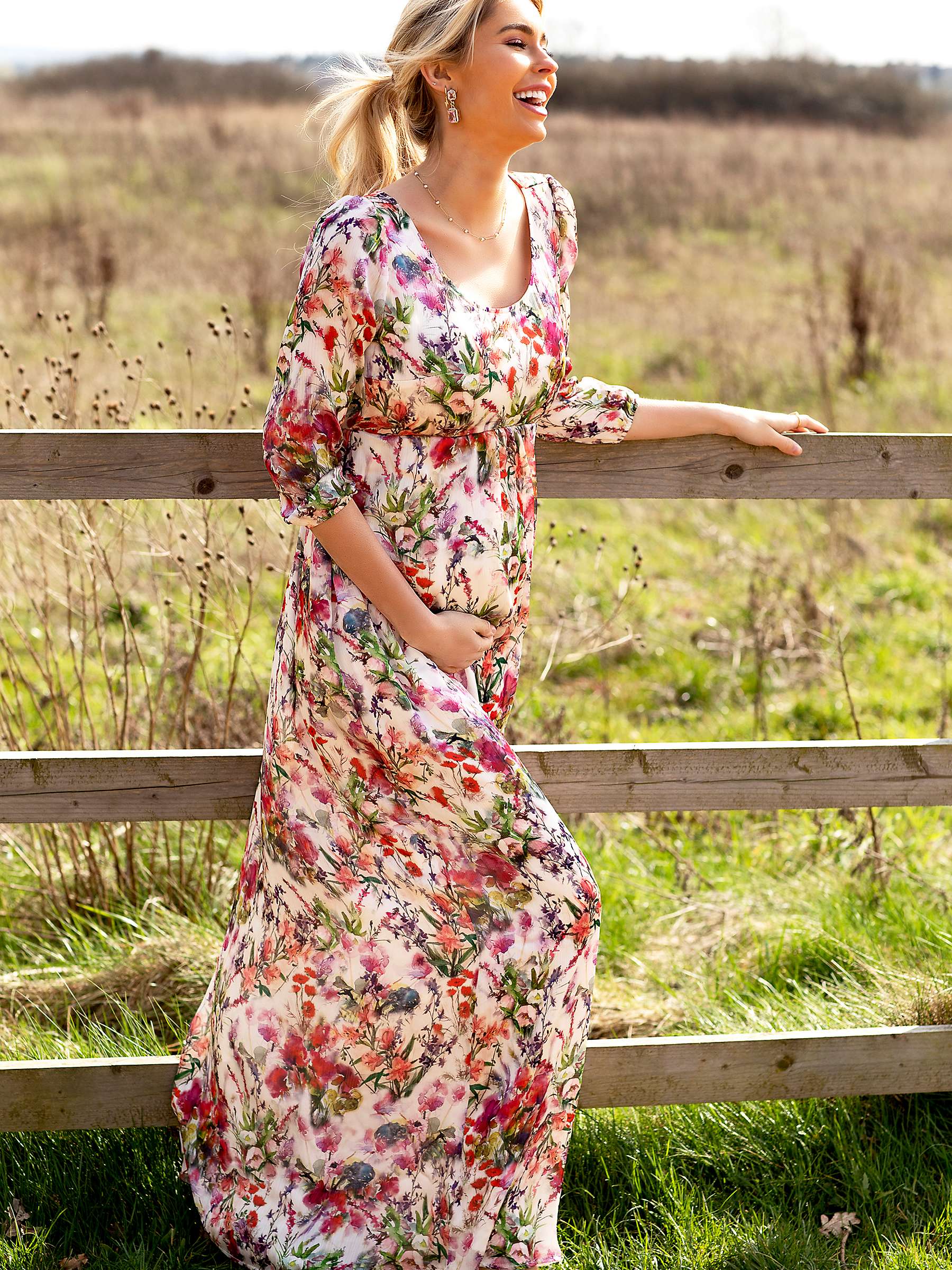 Buy Tiffany Rose Maternity Lucy Empire Line Maxi Dress, Wildflower Garden Online at johnlewis.com