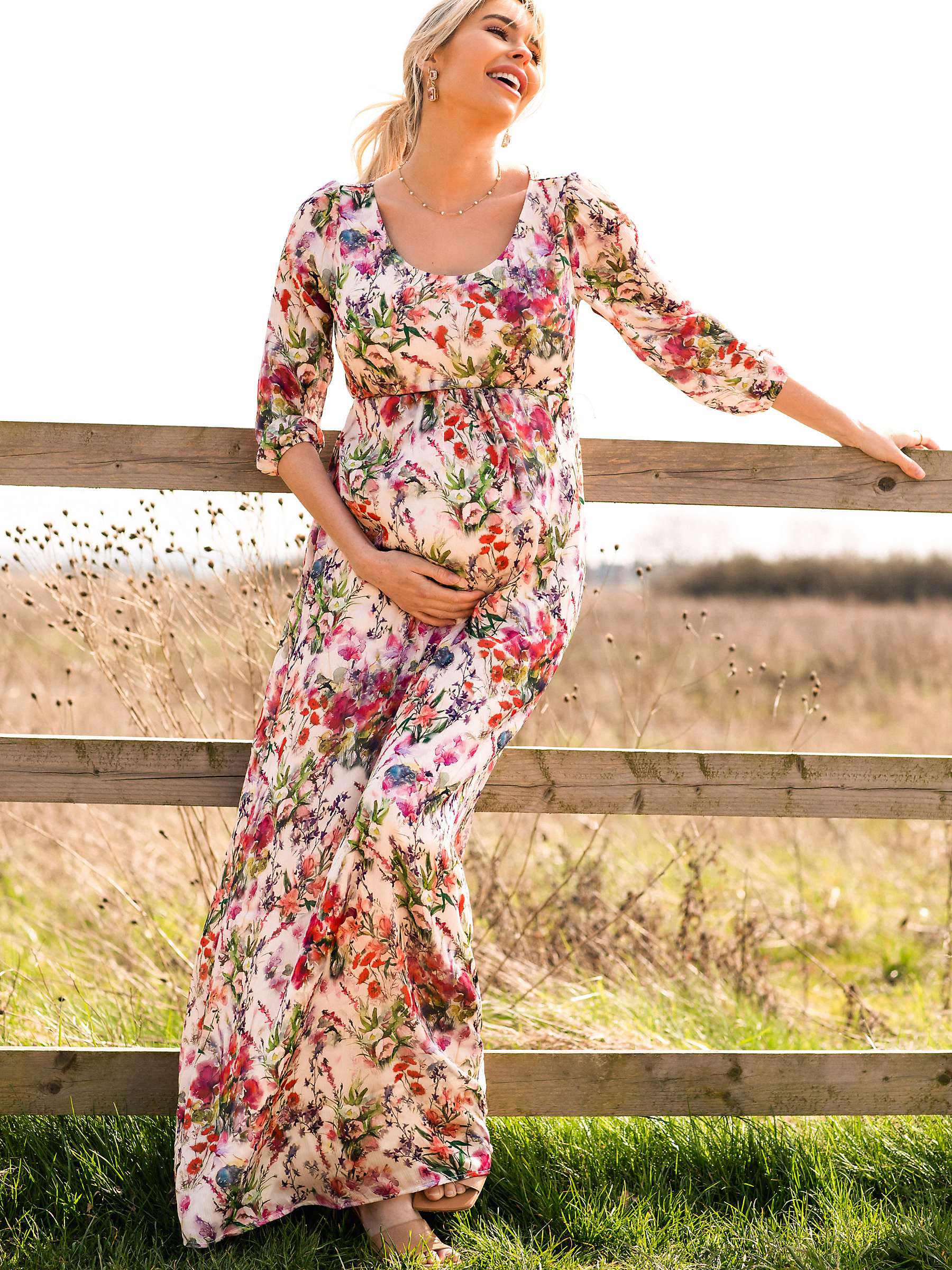 Buy Tiffany Rose Maternity Lucy Empire Line Maxi Dress, Wildflower Garden Online at johnlewis.com