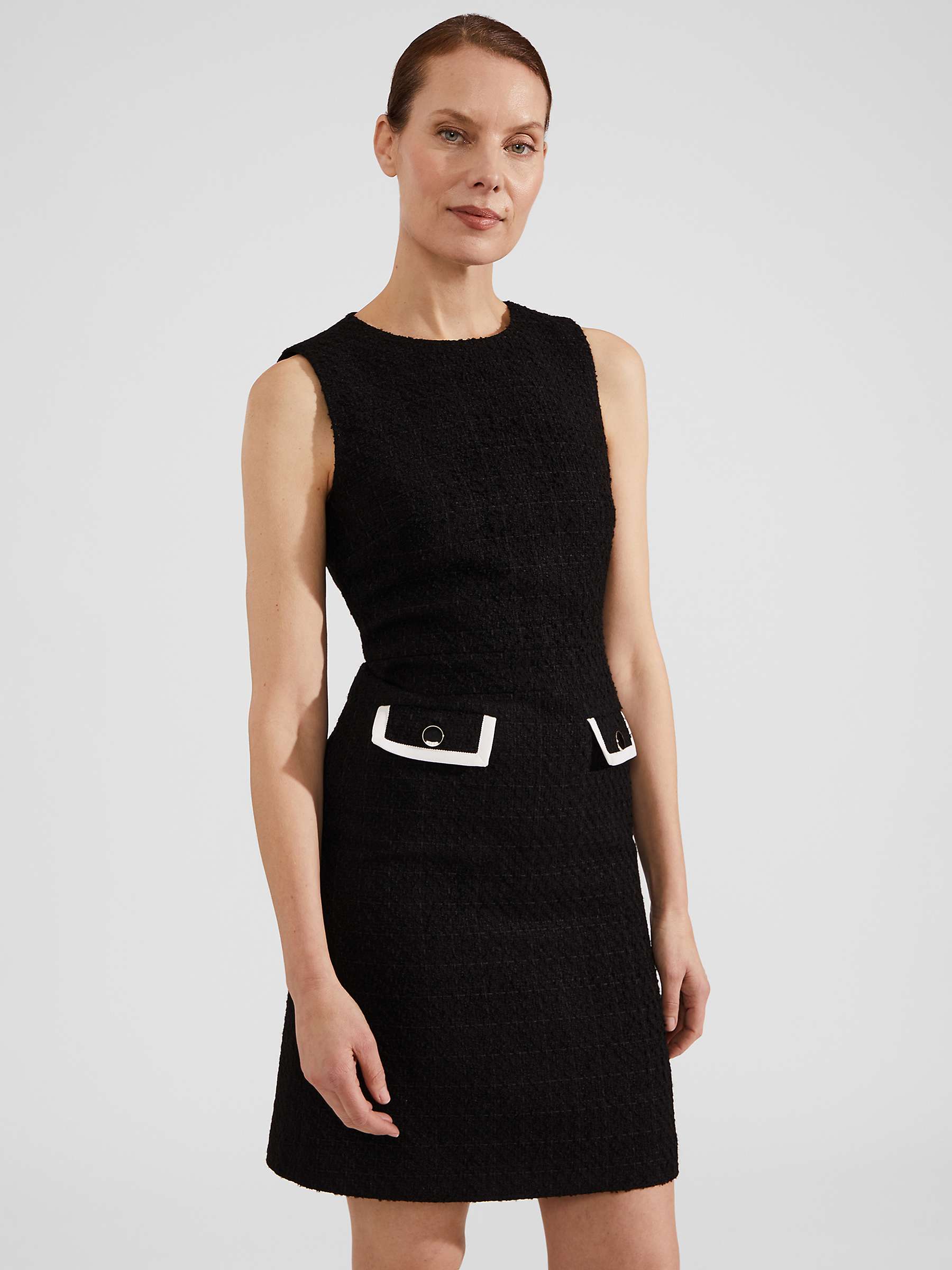 Buy Hobbs Cici Sheath Dress, Black/Ivory Online at johnlewis.com