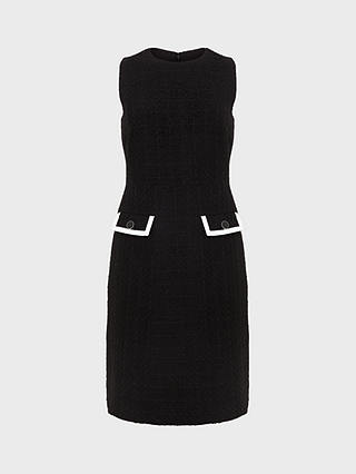Hobbs Cici Sheath Dress, Black/Ivory