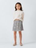 John Lewis Kids' Sequin Skirt, Pink/Multi