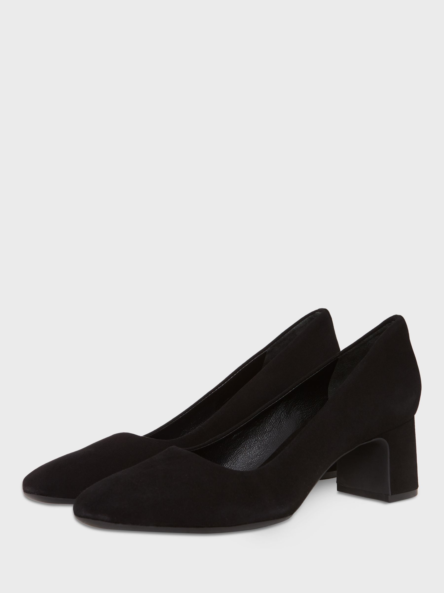 Hobbs Clemmi Suede Shoes, Black at John Lewis & Partners