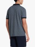 Farah Heydon Geometric Print Short Sleeve Polo Shirt, Multi
