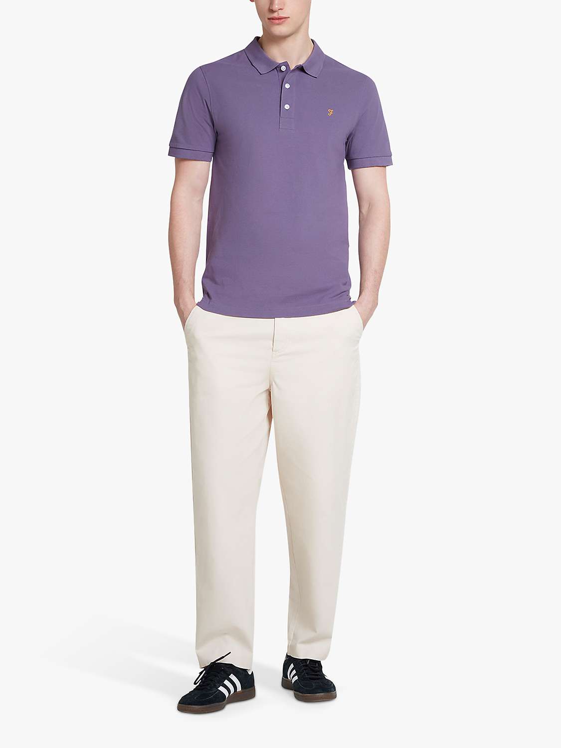 Buy Farah Blanes Organic Cotton Short Sleeve Polo Shirt Online at johnlewis.com