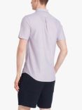 Farah Brewer Short Sleeve Organic Cotton Shirt, Slate Purple