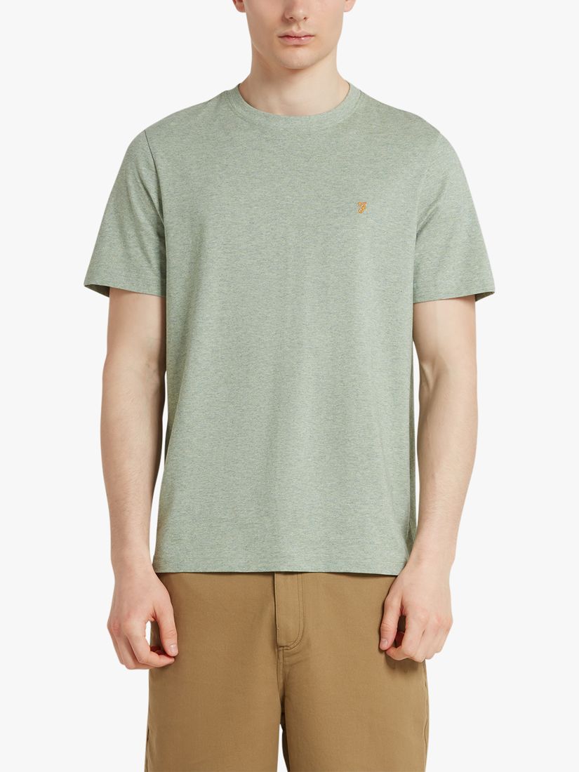 Farah Danny Regular Fit Organic Cotton T-Shirt, Balsam Marl, XL