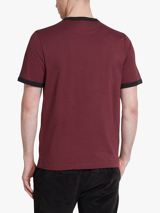 Farah Groves Ringer Short Sleeve T-Shirt, Farah Red