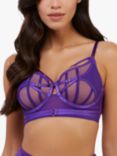 Playful Promises Eddie Crossover Balconette Bra, Electric Purple