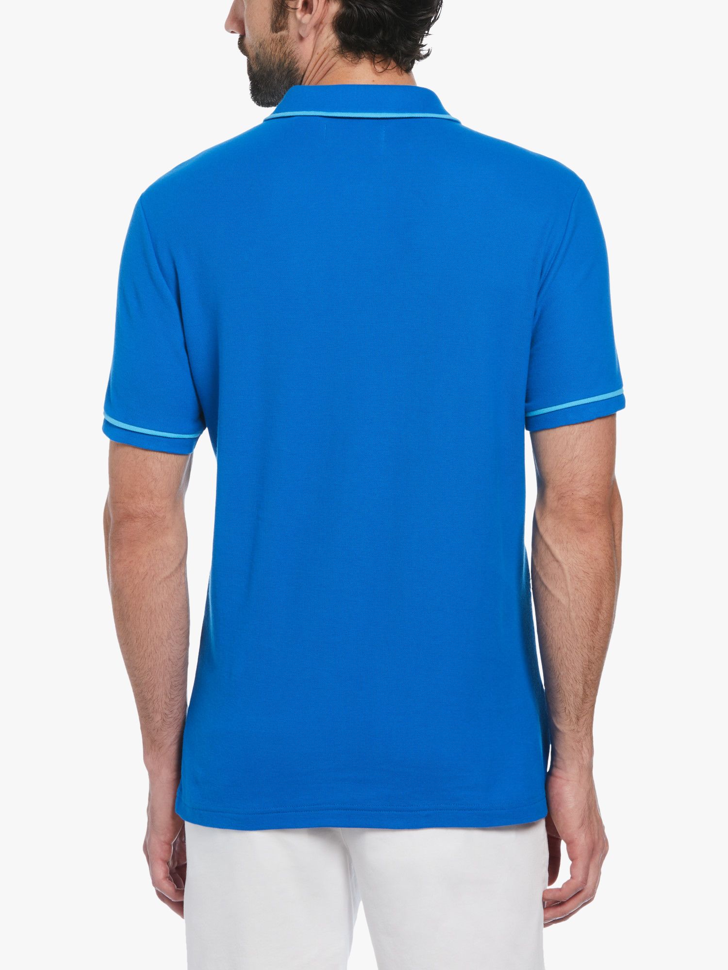 Original Penguin Earl Short Sleeve Polo Shirt, Blue, L
