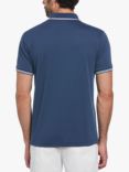 Original Penguin Geometric Jacquard Front Interlock Polo Shirt, Sargasso Sea