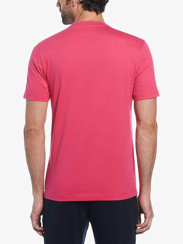Original Penguin Pin Point Embroidery T-Shirt, Raspberry Sorbet