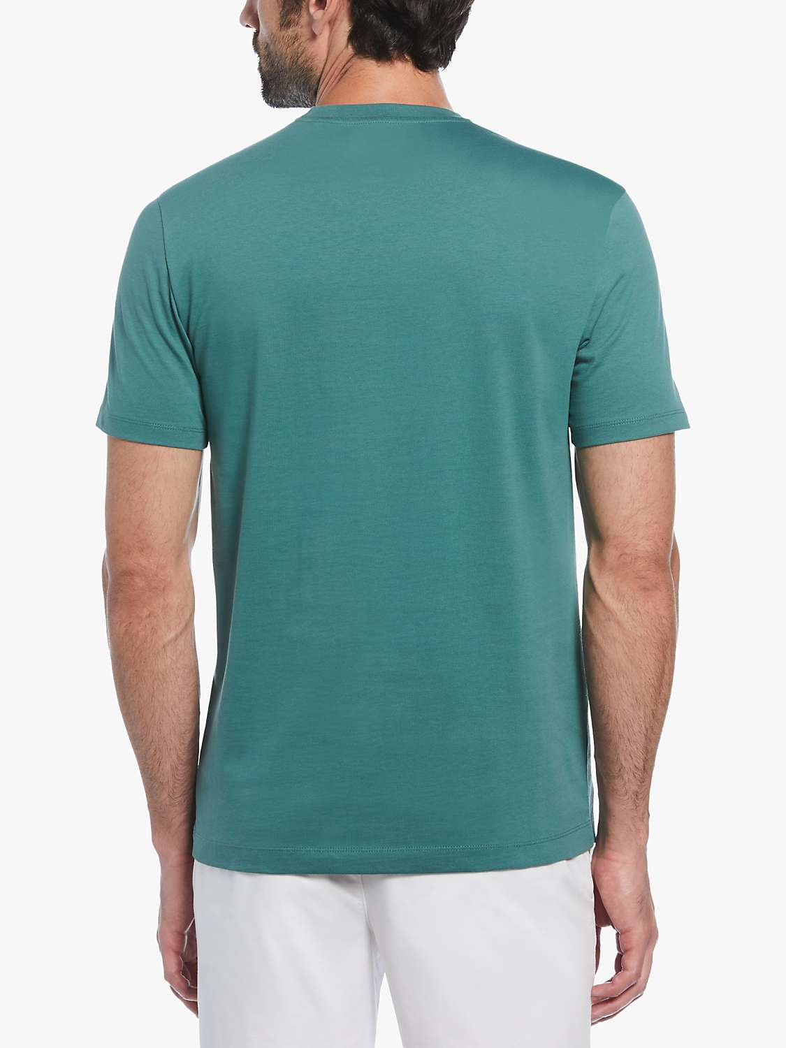 Buy Original Penguin Short Sleeve Embroidered Logo T-Shirt, Green Online at johnlewis.com