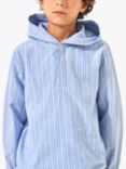 Angel & Rocket Kids' Leo Stripe Hoodie, Blue, Blue