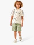 Angel & Rocket Kids' Textured Holiday Shirt, Cream, Cream