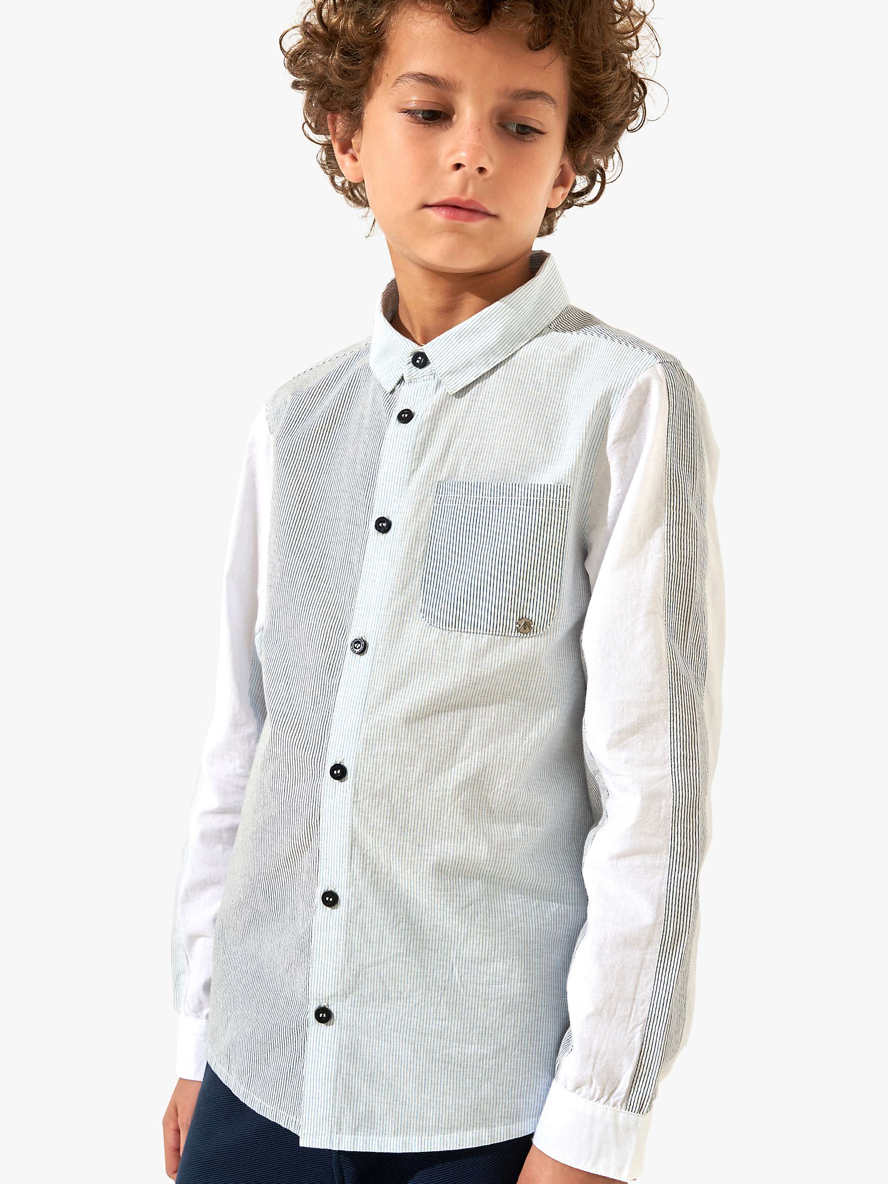 Buy Angel & Rocket Kids' Chase Stripe Panelled Shirt Online at johnlewis.com