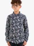 Angel & Rocket Kids' Floral Print Shirt, Navy