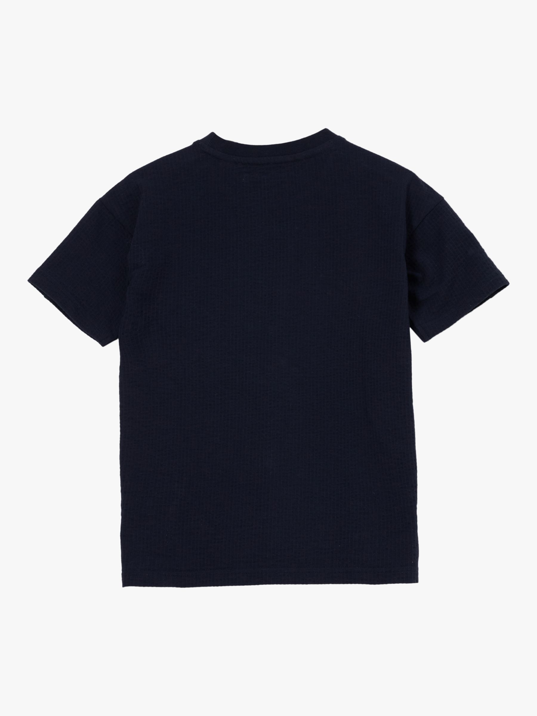 Buy Angel & Rocket Kids' Hector Textured T-Shirt, Navy Online at johnlewis.com