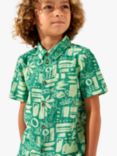 Angel & Rocket Kids' Bau Holiday Shirt, Green