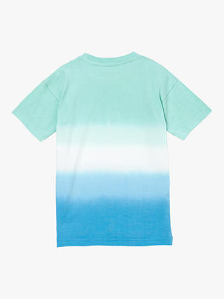 Angel & Rocket Kids' Brad Ombre Tie Dye T-Shirt, Aqua