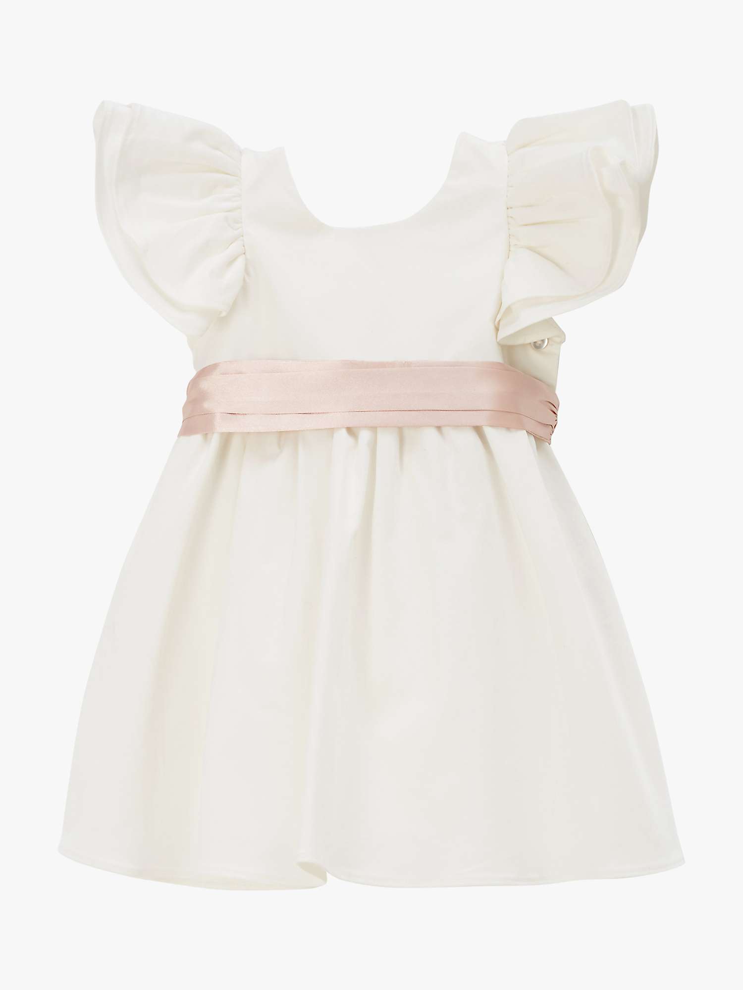 Buy Angel & Rocket Baby Sateen Sash Dress, Cream Online at johnlewis.com