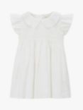 Angel & Rocket Baby Molly Embroidered Collar Smock Dress, Cream