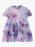 Angel & Rocket Baby Beatrice Lavender Frill Mesh Dress, Purple